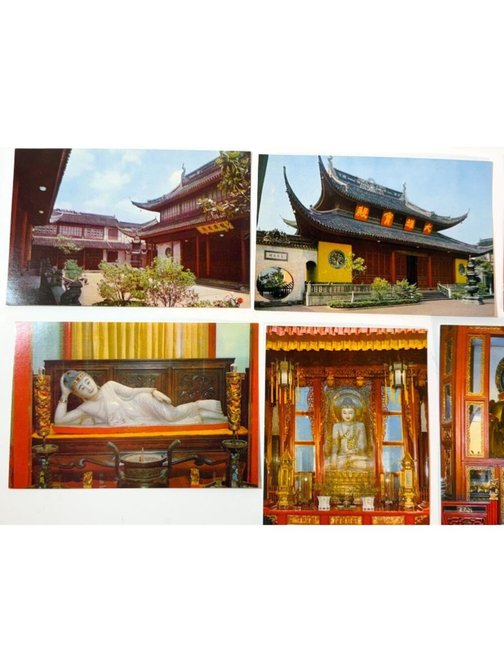 Vintage Shanghai Jade Buddha Temple Postcards Souvenir Lot of 11 Cards NEW